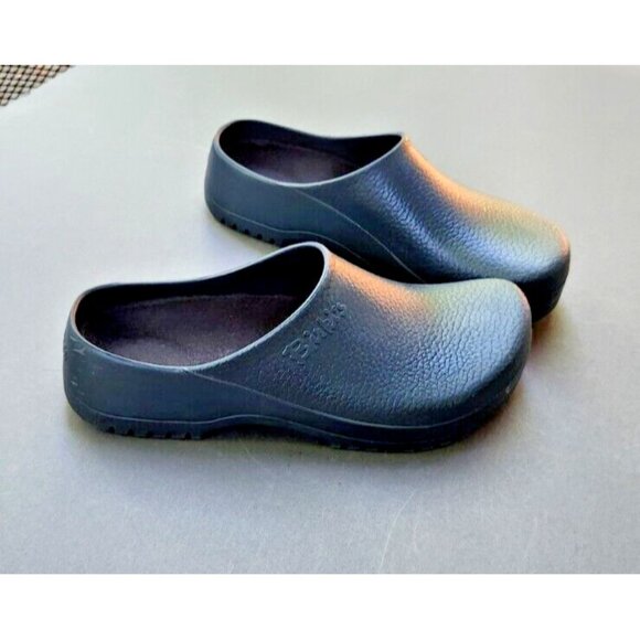 Birkenstock Super Birkis Blue Rubber Clogs Comfort Slip Resistant Sz 13 EU 46 - Picture 1 of 15
